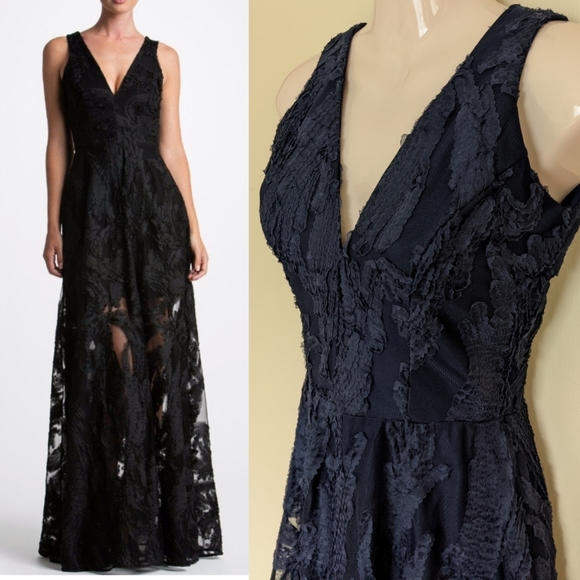 Dress the Population Dresses & Skirts - Dress the population formal evening gown dress xs midnight Navy Blue altered